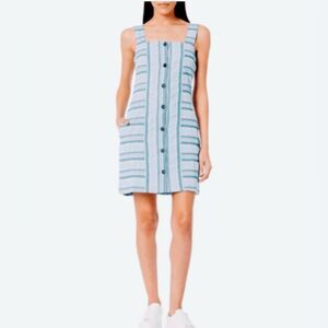 Roxy Blue and White Striped Dress